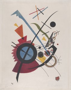 Violett, 1923 door Wassily Kandinsky