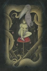 EEN VOGEL IN DE HAND, 2007 (gemengde techniek) door Wayne Anderson