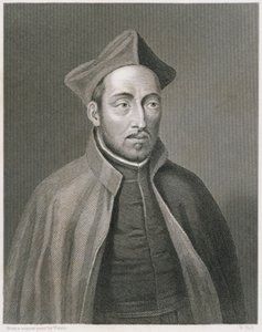 Ignatius de Loyola, gegraveerd door W. Holl, uit World Religion, gepubliceerd door A. Fullarton & Co. door Weirix