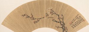 Pruimenbloesems, gedateerd 1670 door Wen Zhi