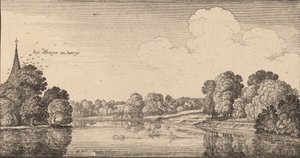Albury, 1645 door Wenceslaus Hollar