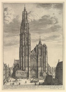 Antwerpse kathedraal Prospectvs Tvrris Ecclesiæ Cathedralis