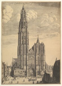 Antwerpse Kathedraal Prospectvs Tvrris Ecclesiæ Cathedralis