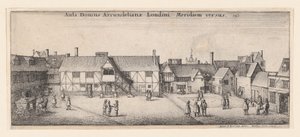 Arundel House vanuit het Zuiden door Wenceslaus Hollar