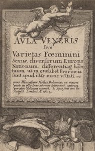 Aula Veneris: Titelpagina, 1644 door Wenceslaus Hollar