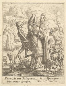 Bisschop, uit De dans van de dood, 1651
