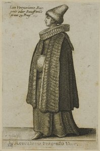 Boheemse vrouw van goede kwaliteit door Wenceslaus Hollar