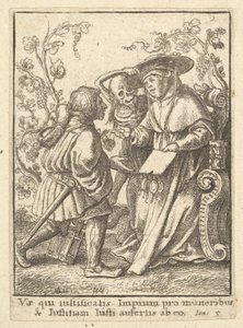 Kardinaal, uit de Dans van de Dood door Wenceslaus Hollar