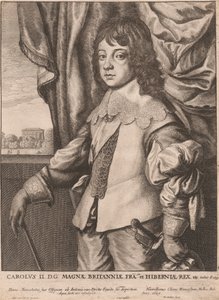 Carolus II. D.G: Magnæ Britanniæ Fra. et Hiberniæ Rex etc. door Wenceslaus Hollar