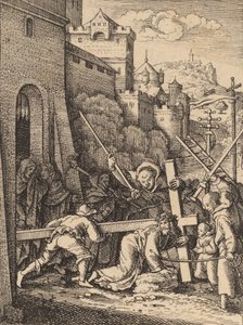 Het Kruis Dragen door Wenceslaus Hollar