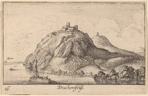 Drachenfels door Wenceslaus Hollar