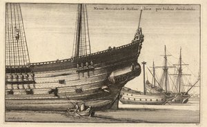 Nederlandse West-Indiëvaarder door Wenceslaus Hollar