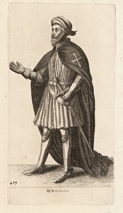Eq. Hospitaliarius door Wenceslaus Hollar