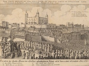 Executie van Thomas Wentworth, 1641 door Wenceslaus Hollar