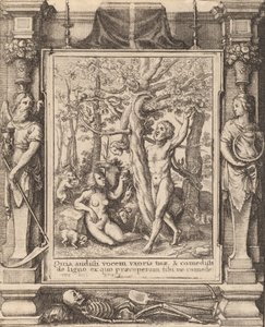 Tuin van Eden door Wenceslaus Hollar