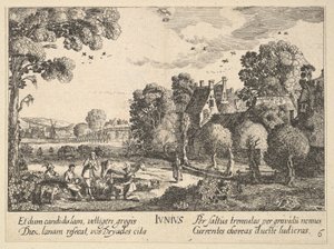 Juni, 1628-29 door Wenceslaus Hollar