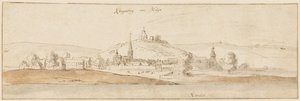 Klingenberg aan de Main door Wenceslaus Hollar