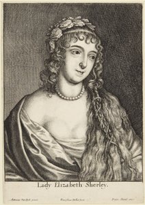 Lady Elizabeth Sherley door Wenceslaus Hollar