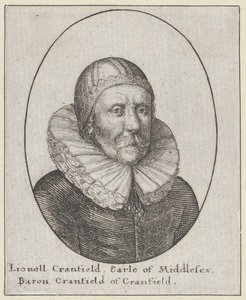 Lionell Cranfield, Graaf van Middlesex, Baron Cranfield van Cranfield, 1644 door Wenceslaus Hollar