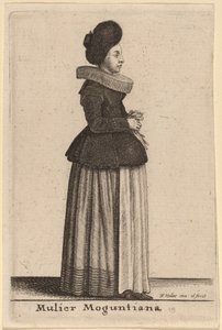 Mulier Moguntiana door Wenceslaus Hollar