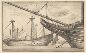 Naues Mercatoriæ Hollandicæ per Indias Occidentales Nederlandse West-Indiëvaarder, 1647 door Wenceslaus Hollar