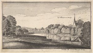 Bij Albury, 1645 door Wenceslaus Hollar