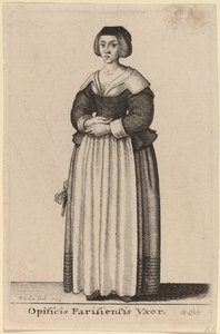 Opificis Parisiensis Vxor door Wenceslaus Hollar