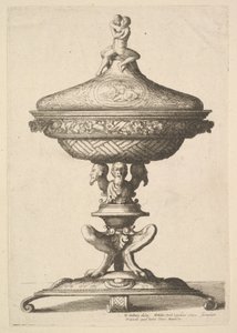 Versierde beker door Wenceslaus Hollar