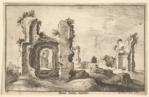 Palati maioris Palatijns Paleis, Rome door Wenceslaus Hollar
