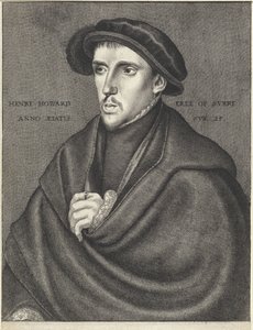 Portret van Henry Howard, graaf van Surrey door Wenceslaus Hollar