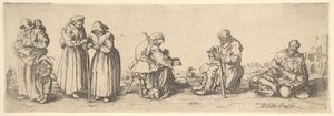Zes bedelaars, mannen en vrouwen, 1630