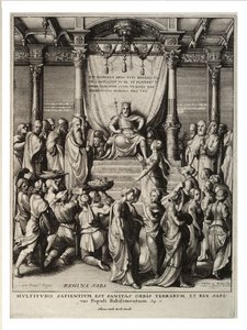 Salomo en de koningin van Sheba door Wenceslaus Hollar