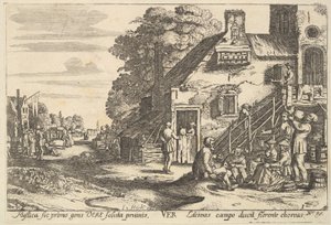 Lente, 1629 door Wenceslaus Hollar