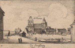 Straatsburg, 1635 door Wenceslaus Hollar