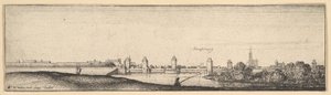 Straatsburg door Wenceslaus Hollar