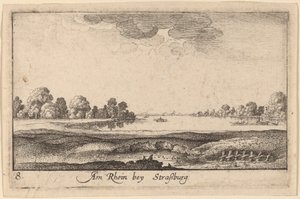 Straatsburg: Het Tolhuis door Wenceslaus Hollar