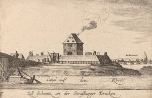 Straatsburg: Het tolhuis, 1635 door Wenceslaus Hollar