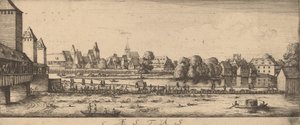 Zomer: De Badplaats, ca. 1628-1629 door Wenceslaus Hollar