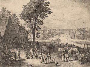 Het kanaal, 1650 door Wenceslaus Hollar