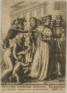 De hertog en de dood door Wenceslaus Hollar