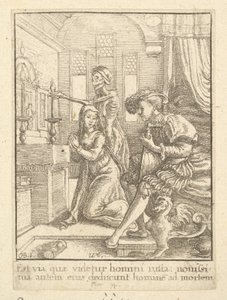 De Non, uit de Dans van de Dood, 1651 door Wenceslaus Hollar