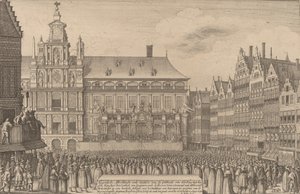 De Vrede van Münster, 1641 door Wenceslaus Hollar