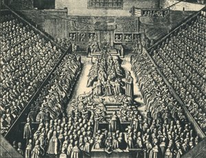 Het proces van de Graaf van Strafford in Westminster Hall, 1641, 1947