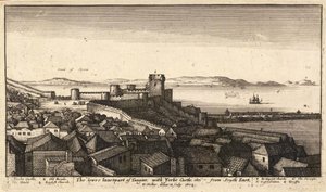 Het onderste binnenste deel van Tanger door Wenceslaus Hollar