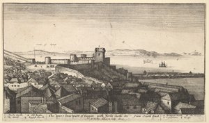 Het onderste binnenste deel van Tanger, 1673 door Wenceslaus Hollar