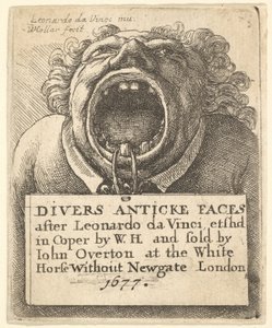 Titelpagina, Divers Anticke Faces, 1677 door Wenceslaus Hollar
