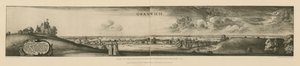 Zicht op Greenwich geëtst in 1637 door Wenceslaus Hollar