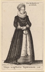 Virgo Nuptialis Tiguriensis door Wenceslaus Hollar