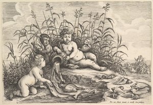 Water De vier elementen, ca. 1647 door Wenceslaus Hollar