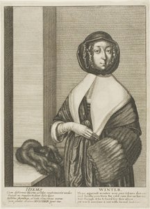 Winter door Wenceslaus Hollar